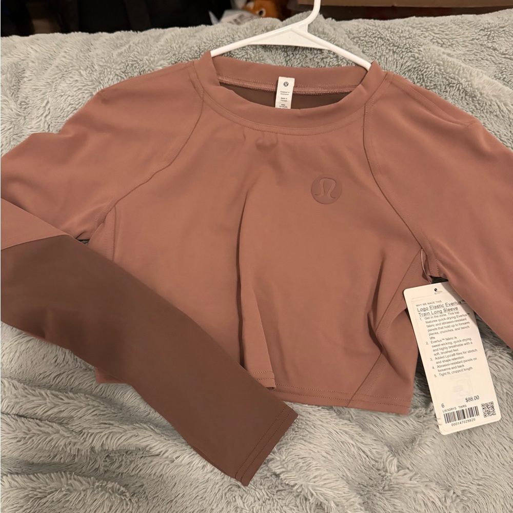 Lululemon Logo Elastic Everlux Train Long Sleeve NWT